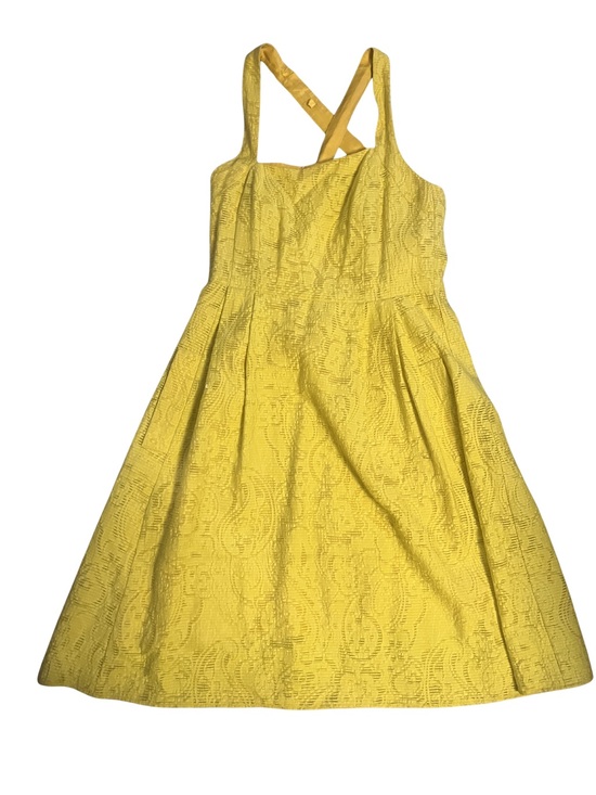 Nanette Lepore Dresses & Skirts - Vintage Nanette Lepore Canary Yellow Lace Lined Dress | Size 6